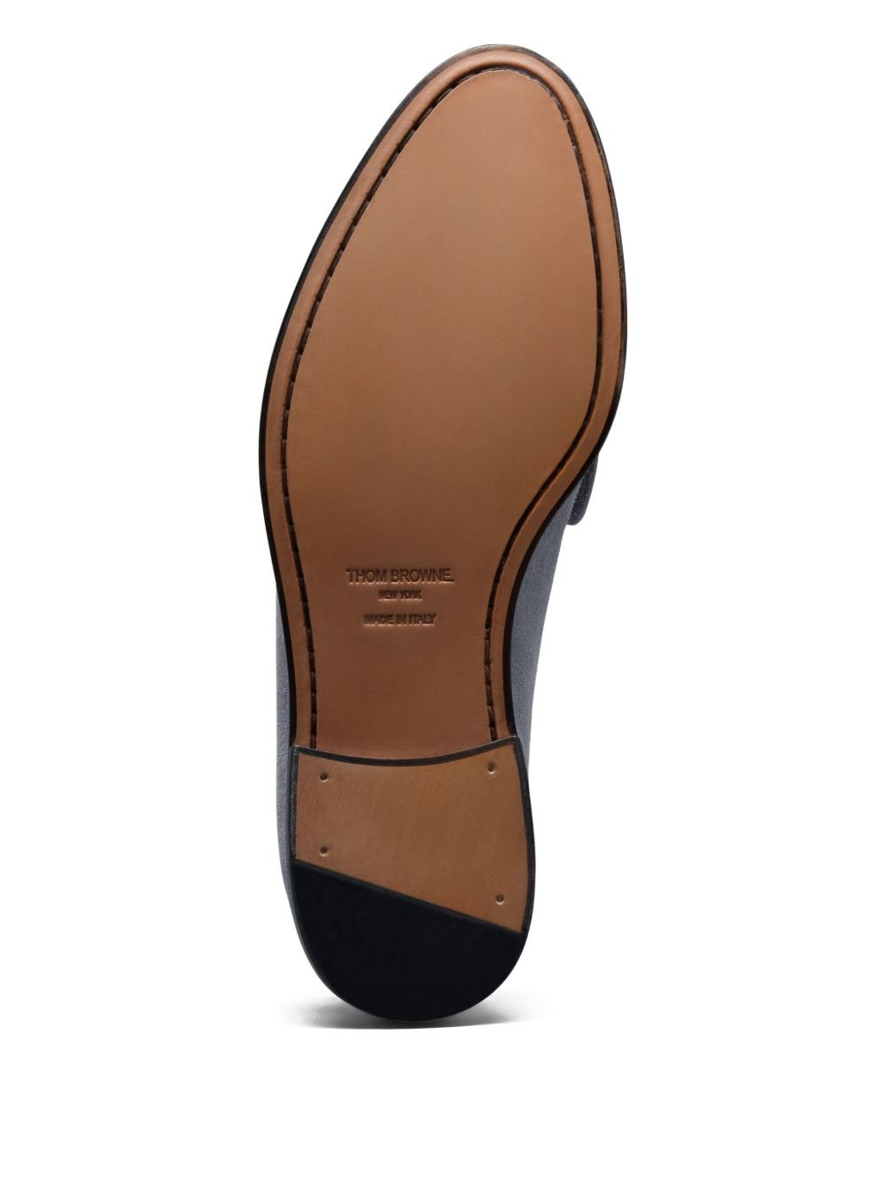 penny-slot suede loafers - 4