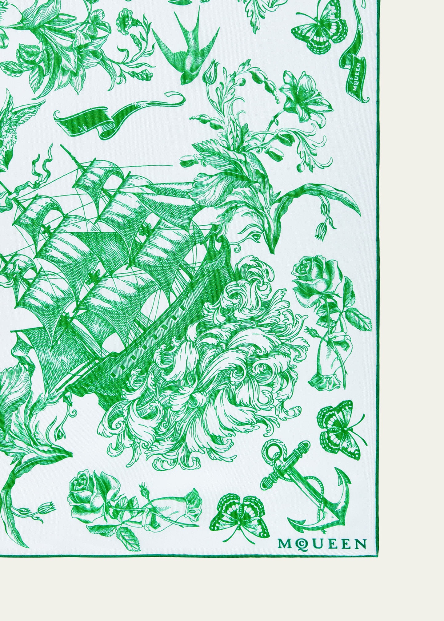 Sailor Tattoo Silk Scarf - 2
