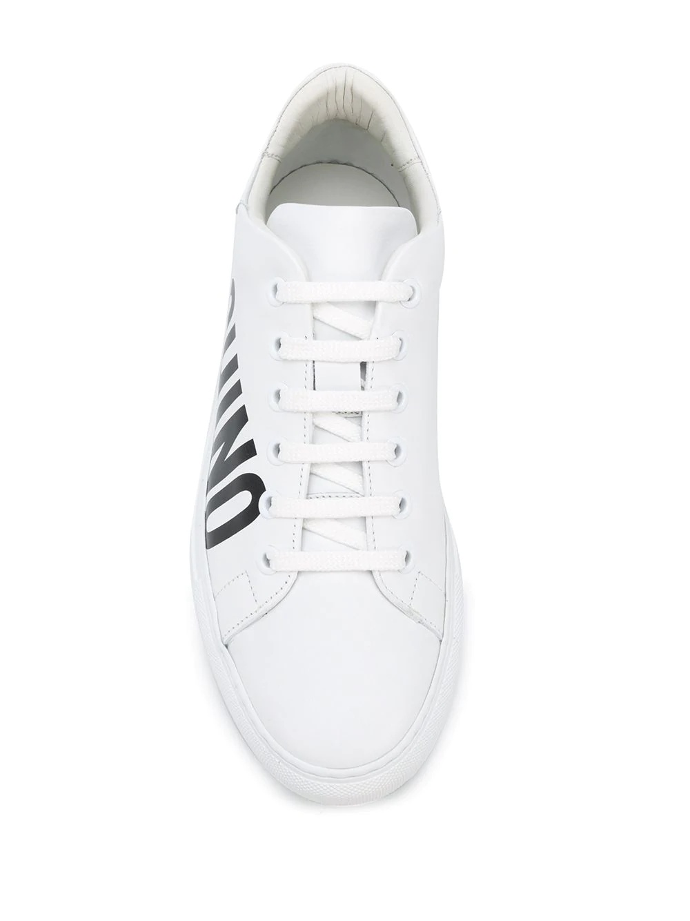 logo-print low-top sneakers - 4