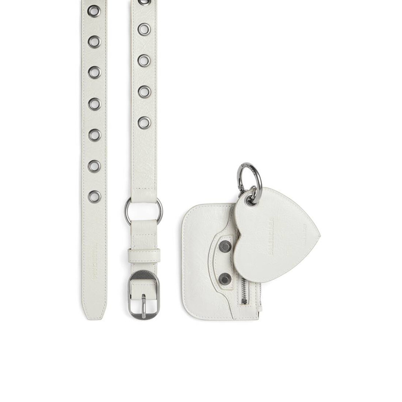 Women's Le Cagole Charms Belt in Optic White - 1