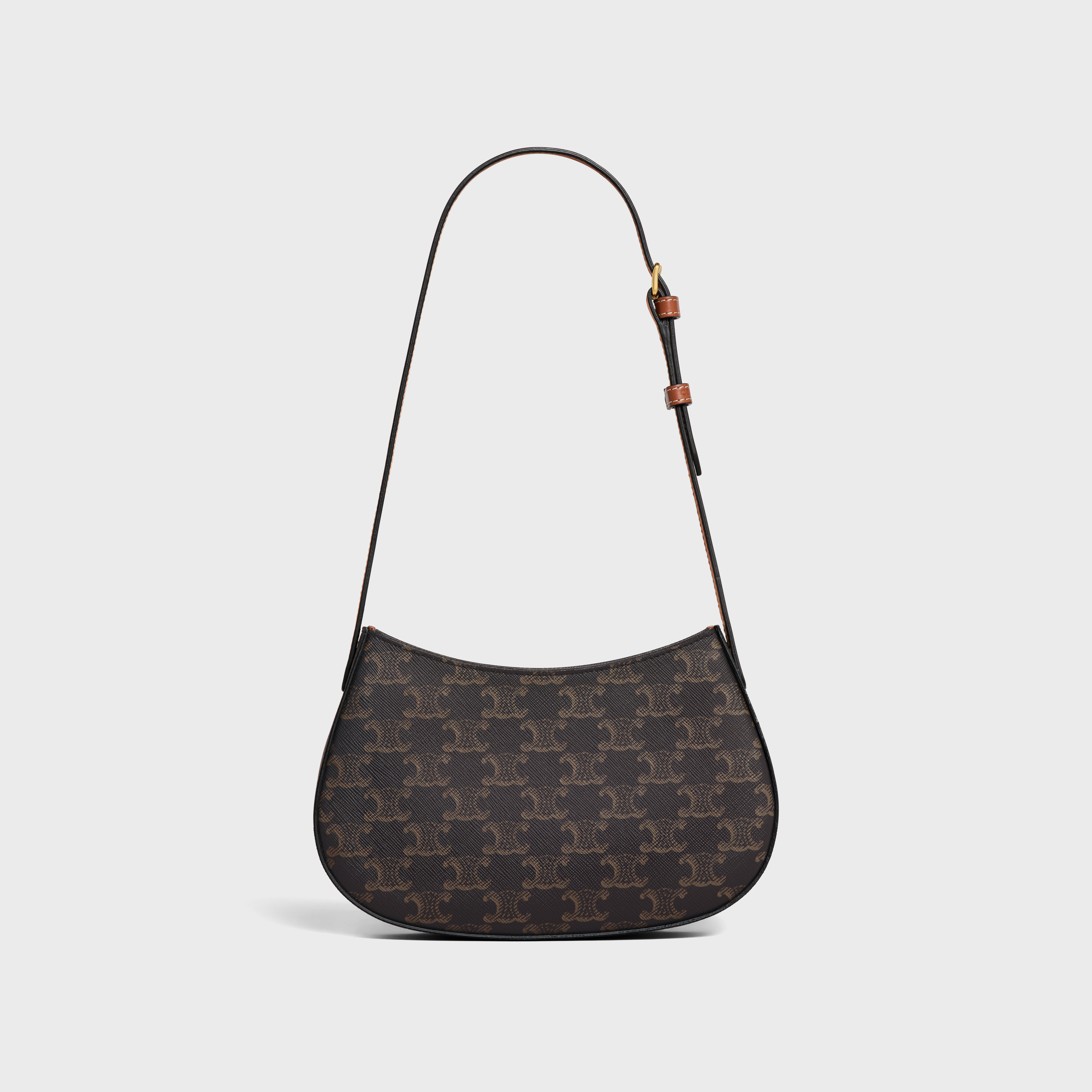 CELINE MEDIUM TILLY BAG in Triomphe canvas and calfskin
