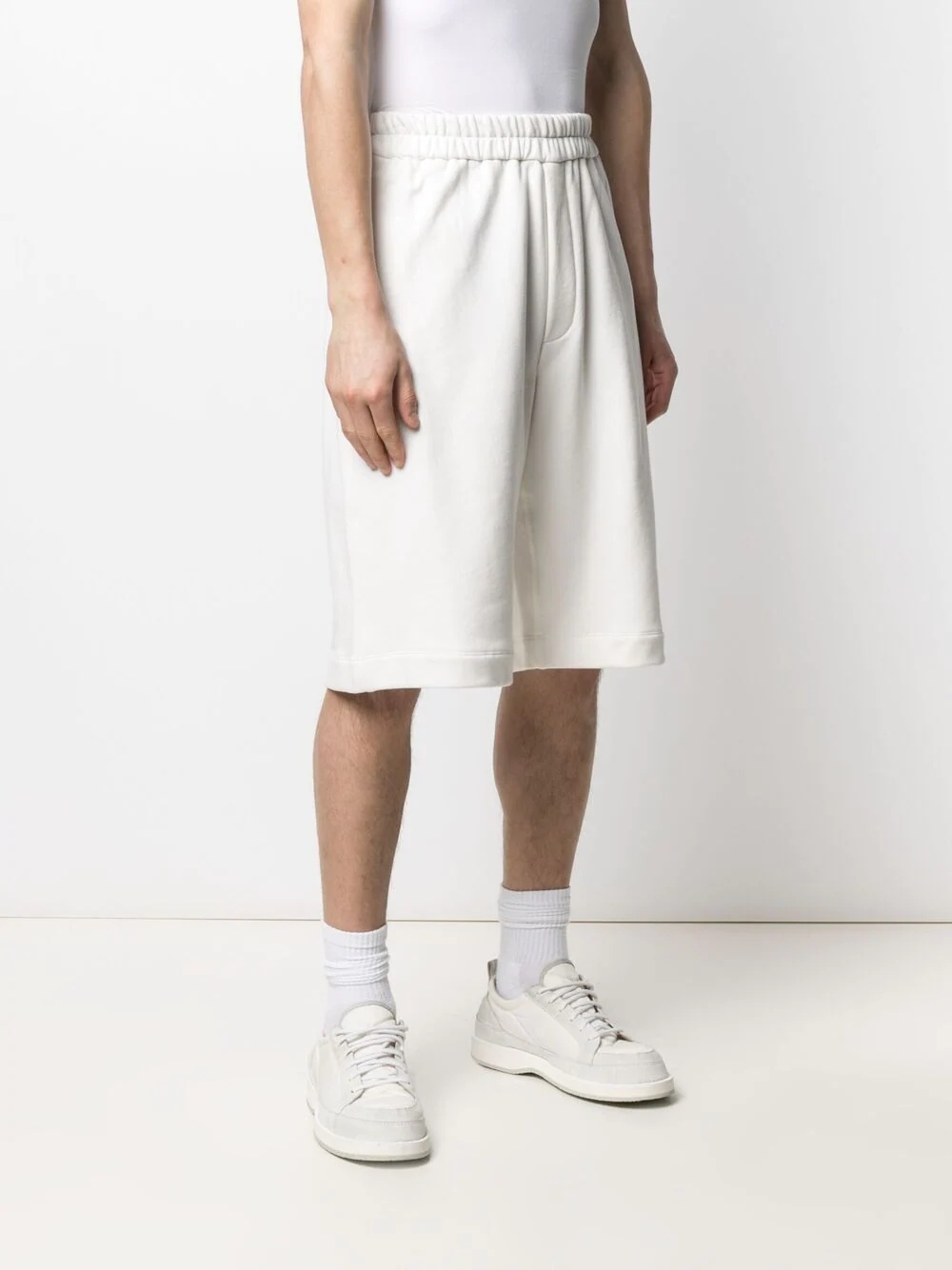 embroidered logo track shorts - 3