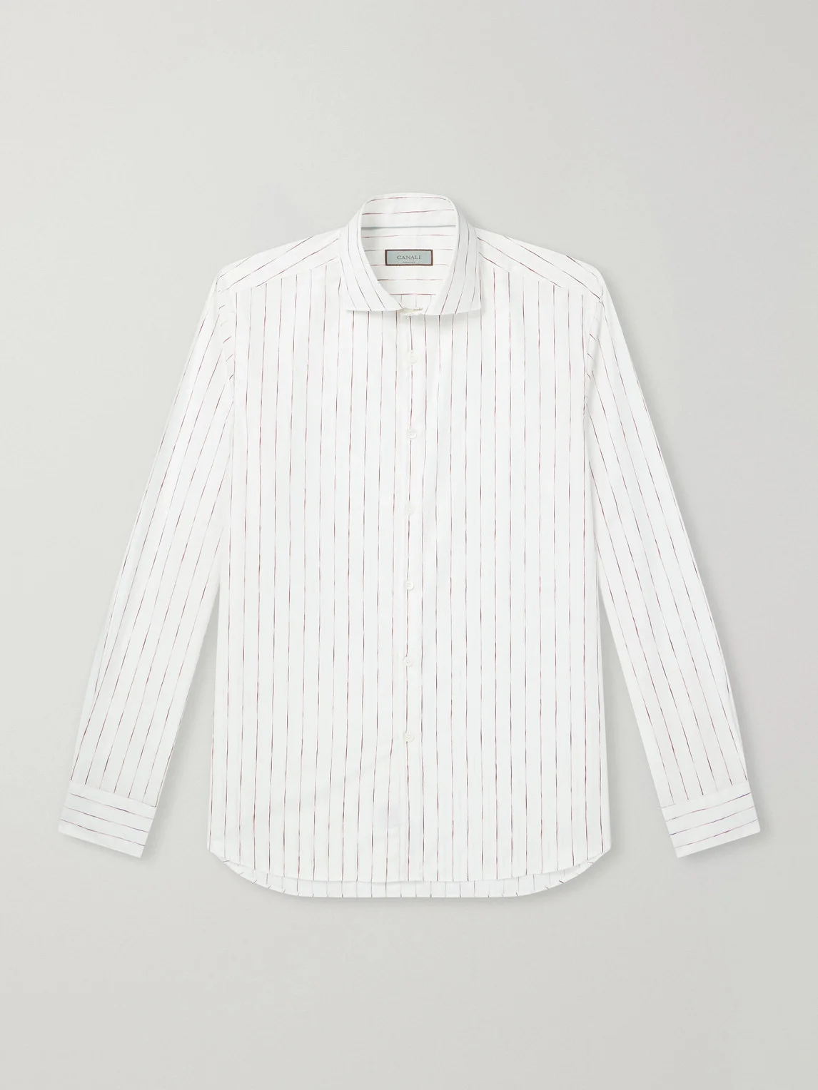 Striped Cotton-Poplin Shirt - 1