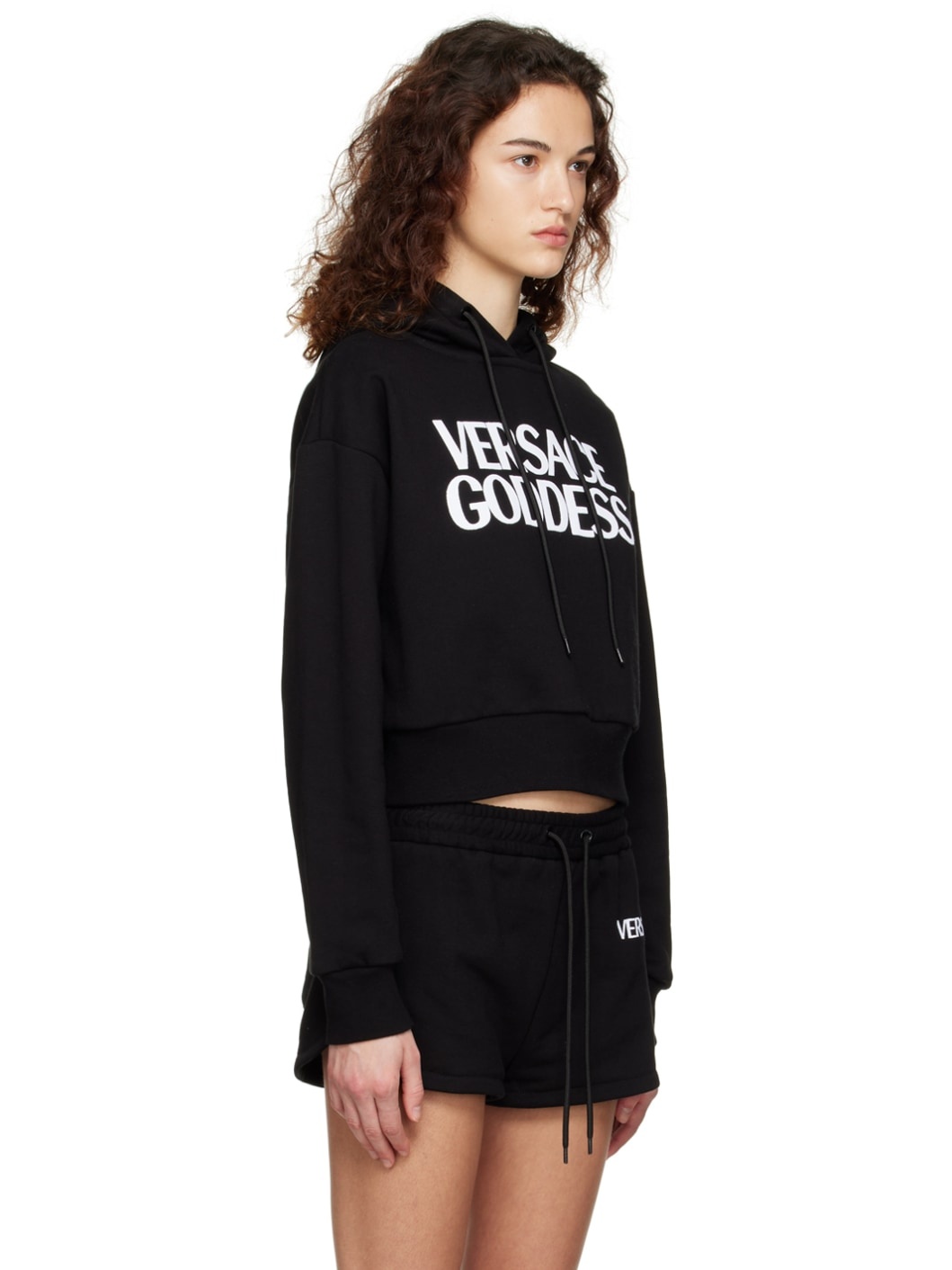 Black Embroidered Hoodie - 2