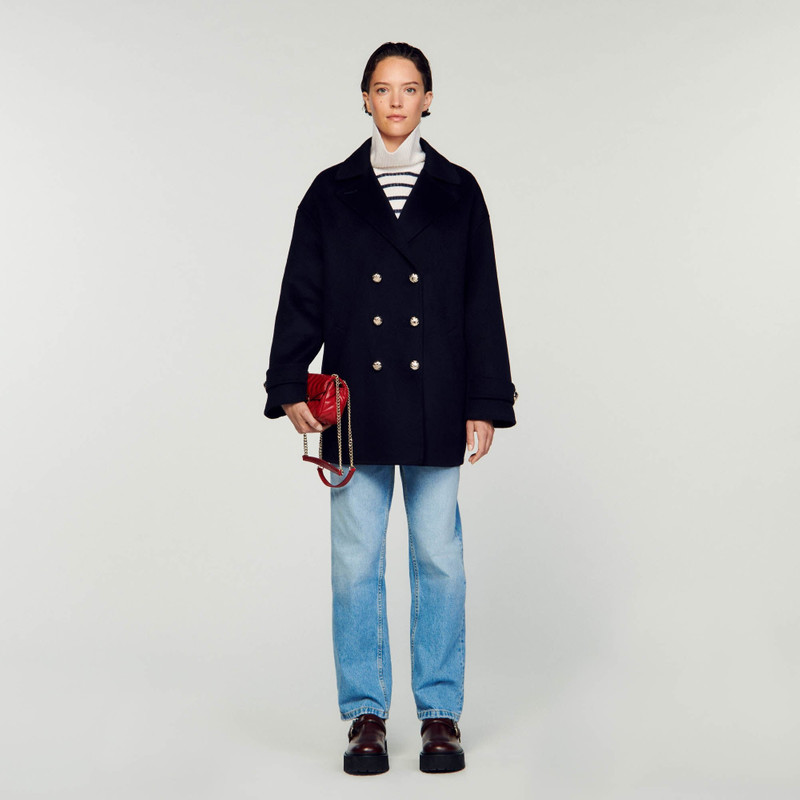 Sandro DOUBLE-BREASTED PEA COAT outlook