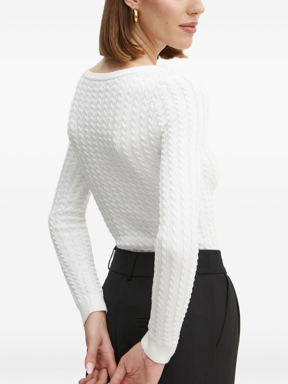 cable-knit sweater - 4