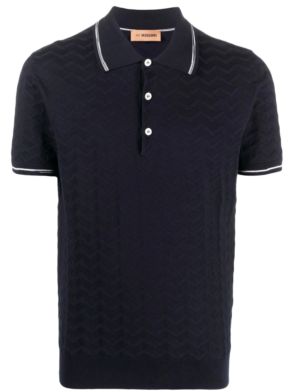 zig-zag polo shirt - 1