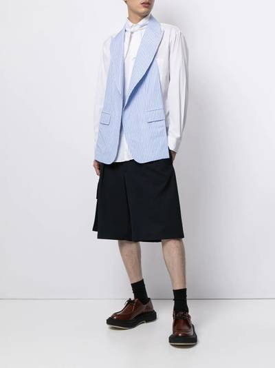 Comme des Garçons SHIRT two-tone striped waistcoat outlook