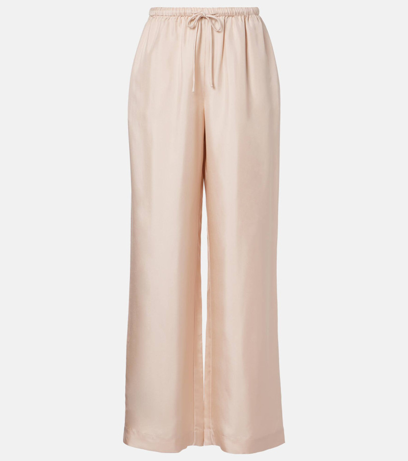 Silk wide-leg pants 1