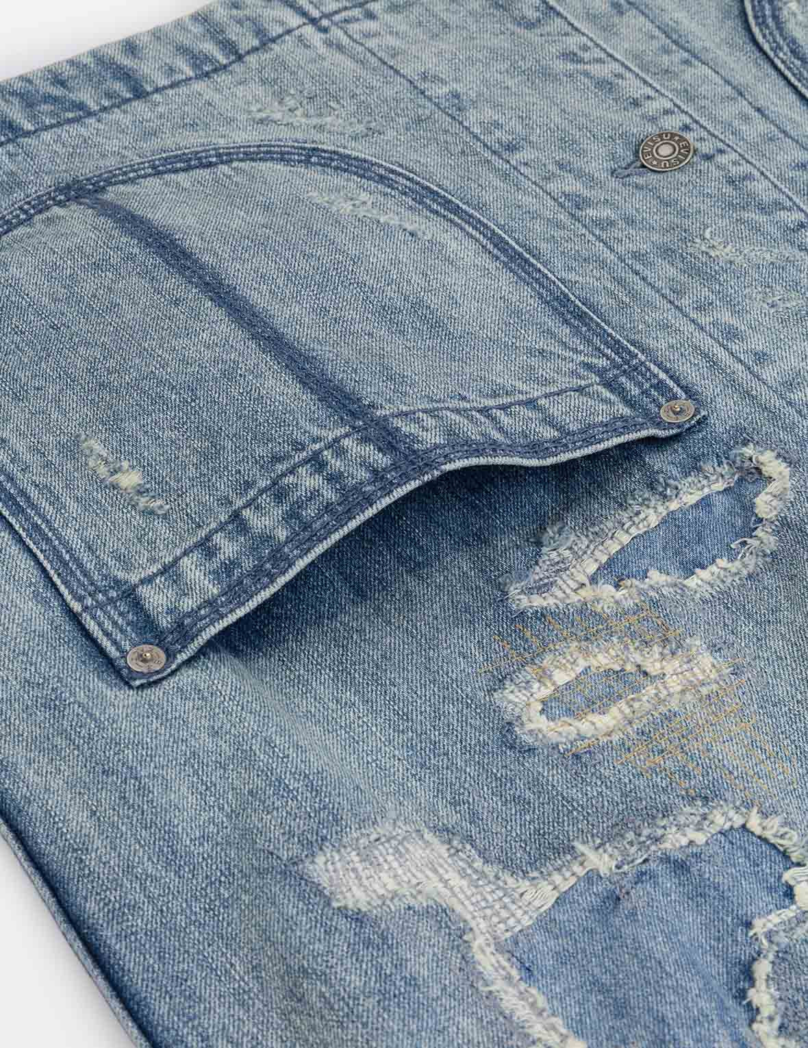Distressed Fashion Fit Denim Jacket - 5