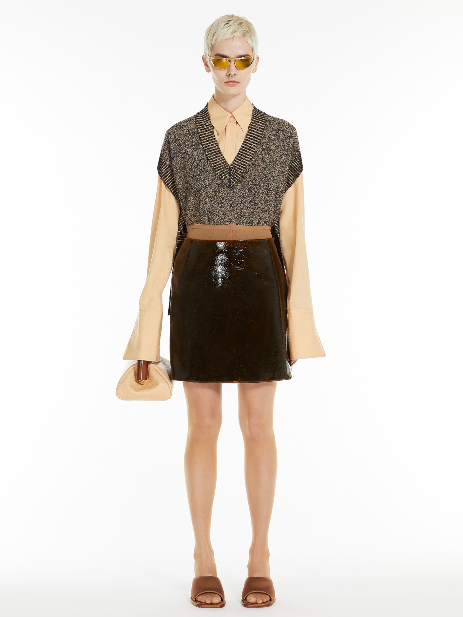 BETA Flared low-rise skirt - 2