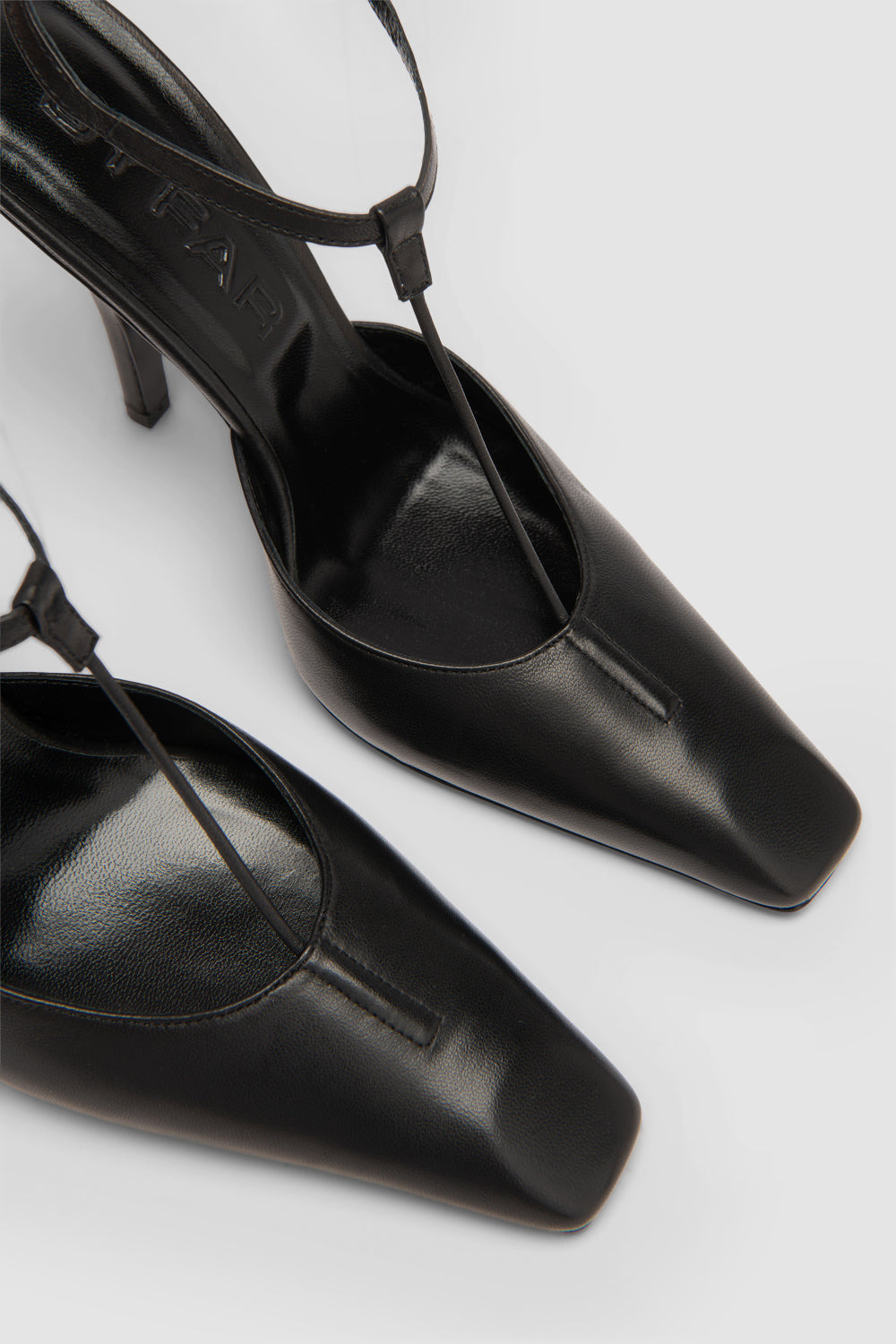 Tara Black Lamb Nappa Leather Pump - 3