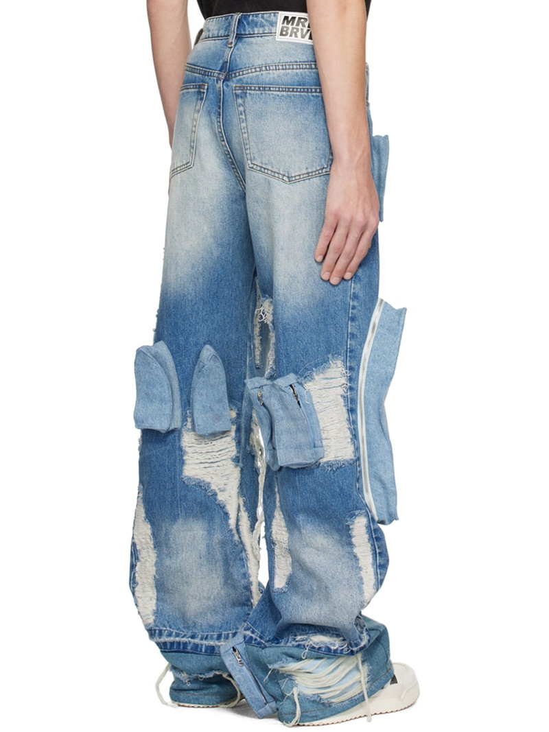 Blue Multipocket Jeans 3