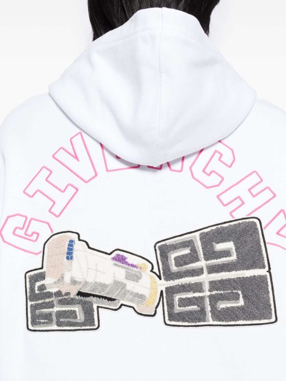 appliqué hoodies - 5