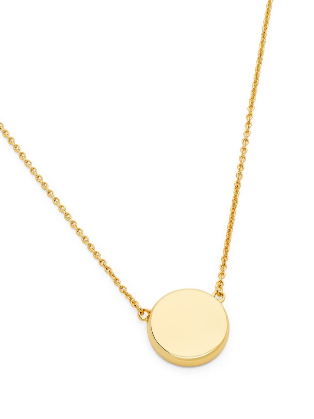 logo-plaque pendant necklace - 2