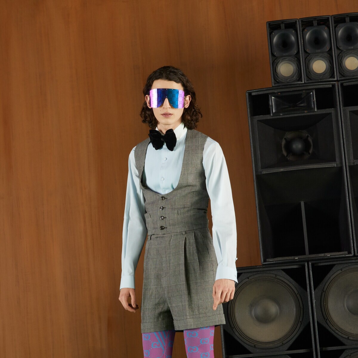 Wool linen Prince of Wales formal vest - 6
