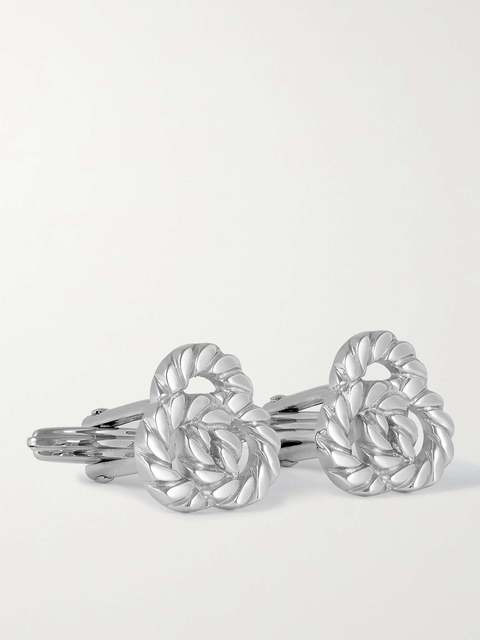 Rhodium-Plated Cufflinks - 1