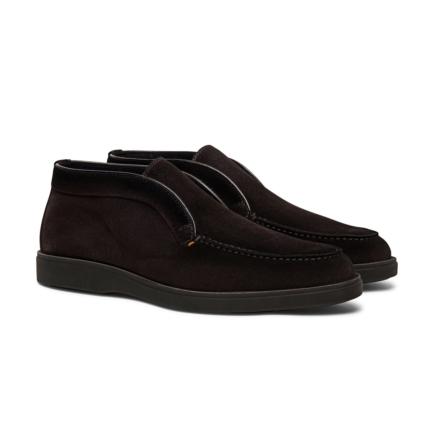 Men’s grey suede desert boot with fur - 3