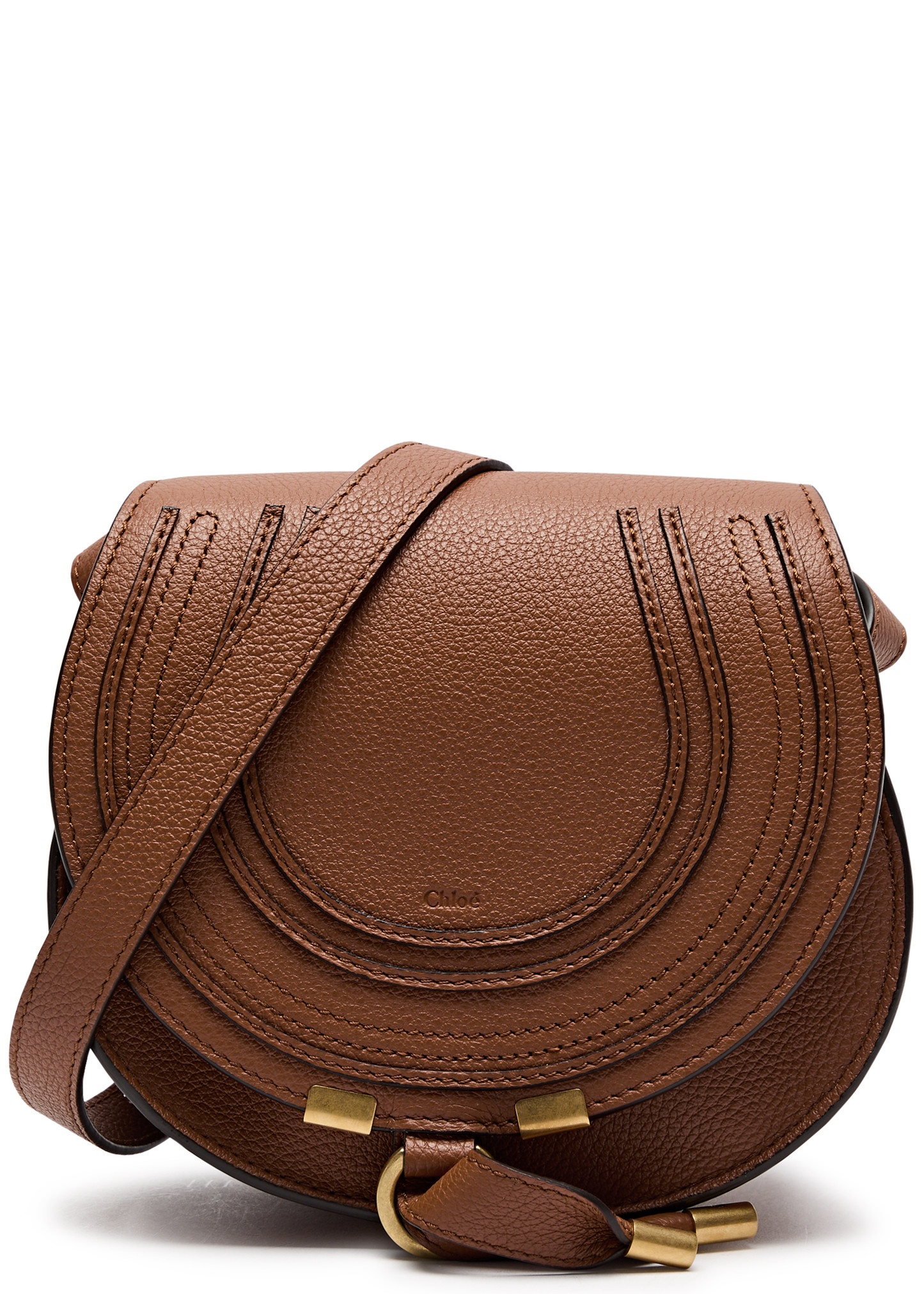 Marcie small leather saddle bag - 1