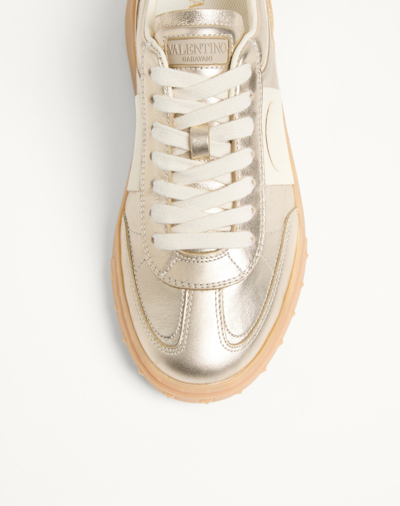 Valentino UPVILLAGE TRAINER IN LAMINATED CALFSKIN WITH NAPPA CALFSKIN LEATHER BAND outlook