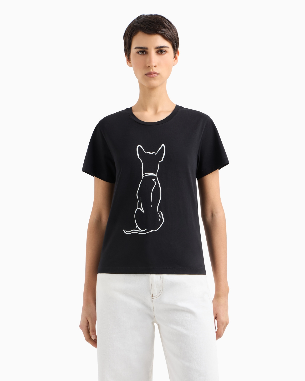 WE LOVE DOGS #27 STRETCH-JERSEY T-SHIRT - 4