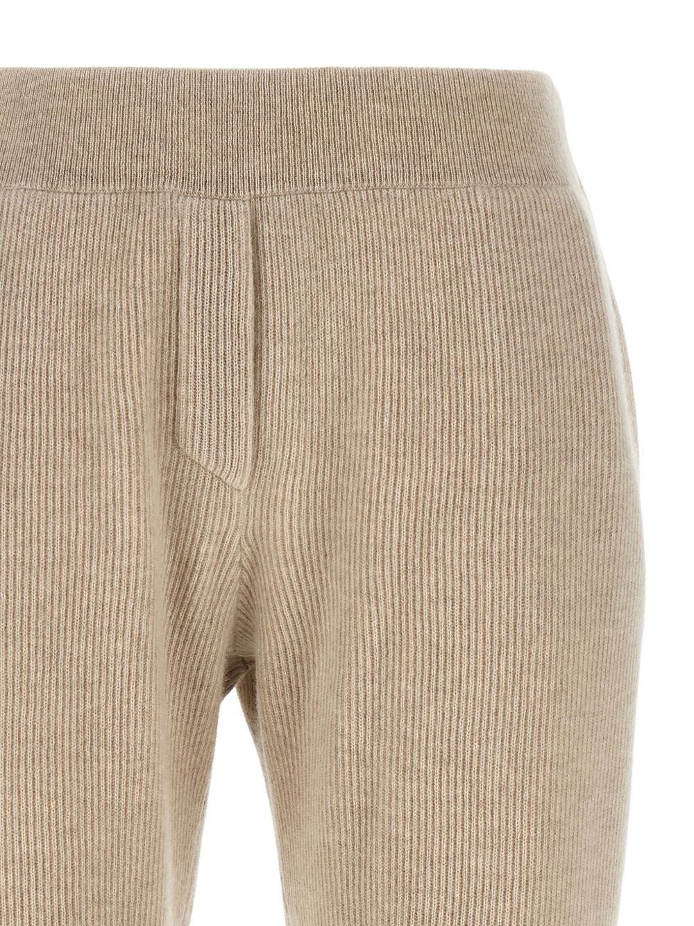 ribbed elastic-waistband trousers - 3