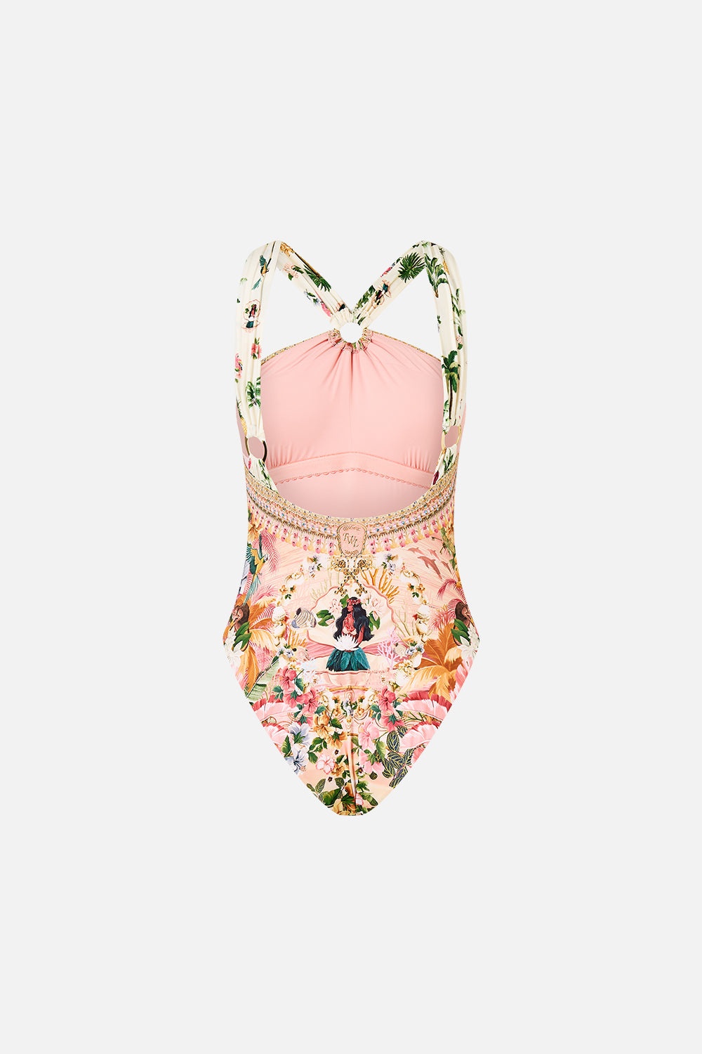 HIGH NECK ONE PIECE WITH TRIMS - 8