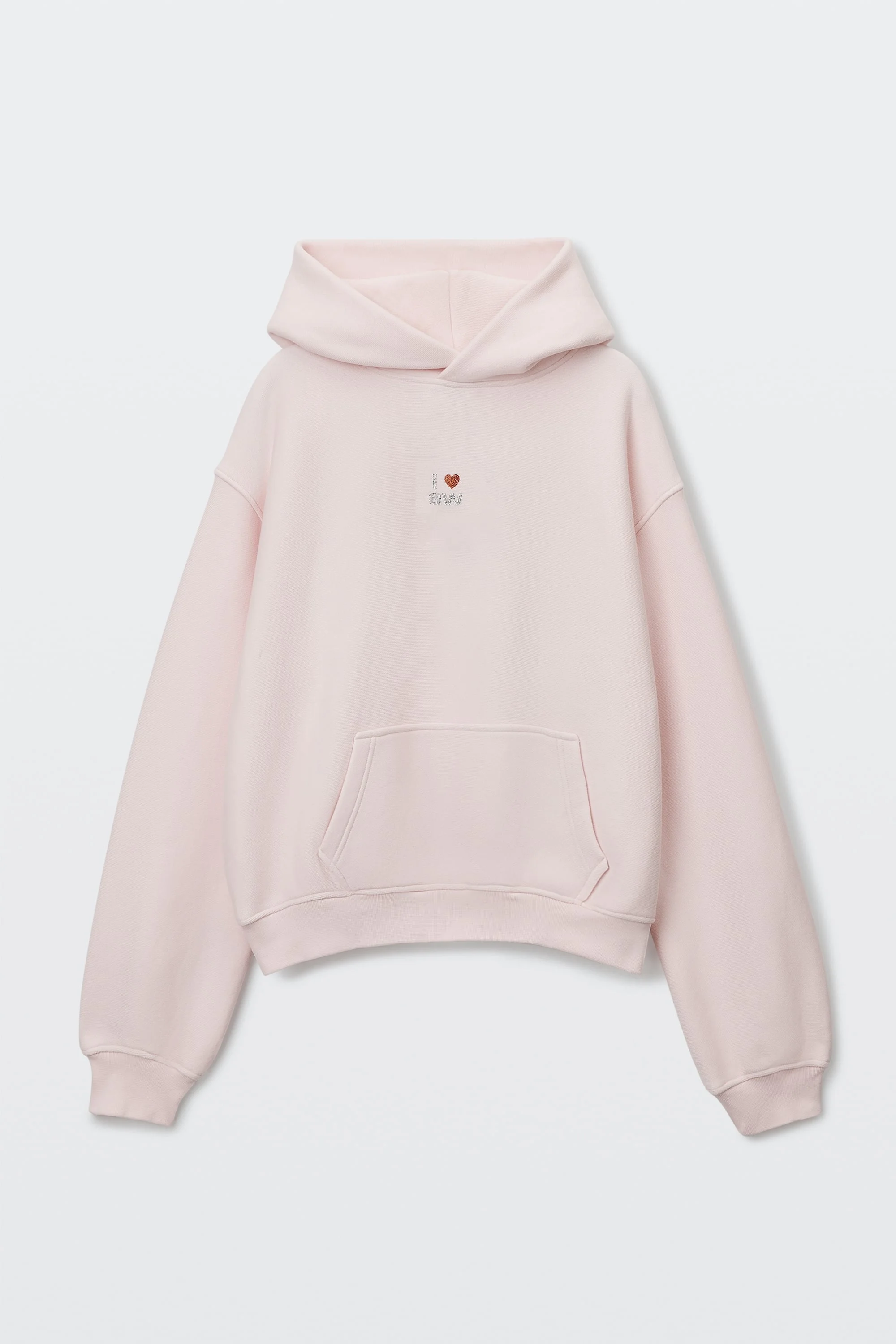 CRYSTAL HEART GRAPHIC HOODIE - 1