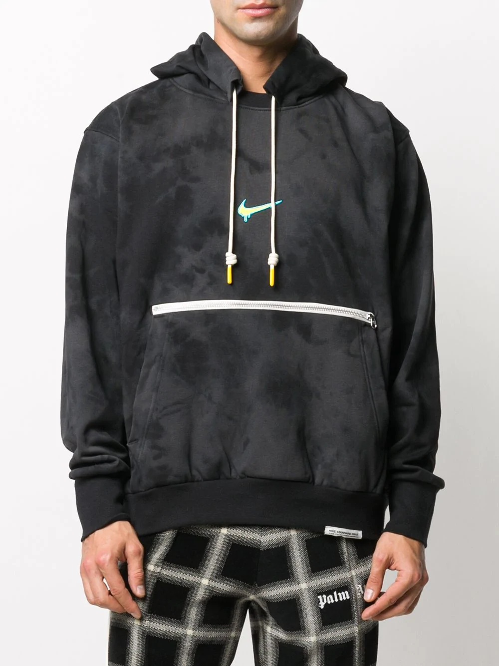 graphic-print tie-dye hoodie - 4