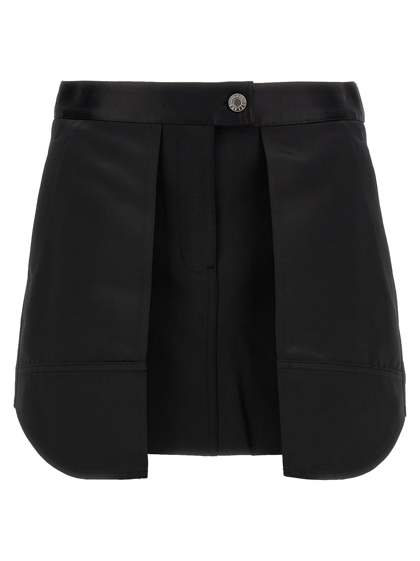 Satin Panel Skirt Skirts Black - 1
