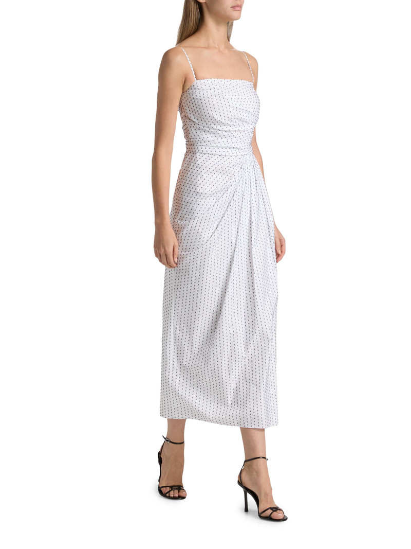 Women's Cari Printed Cotton Midi-Dress - White Ink 4