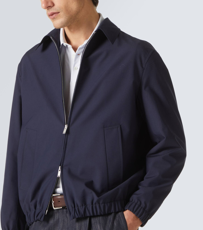 Wool and cotton bomber jacket 5
