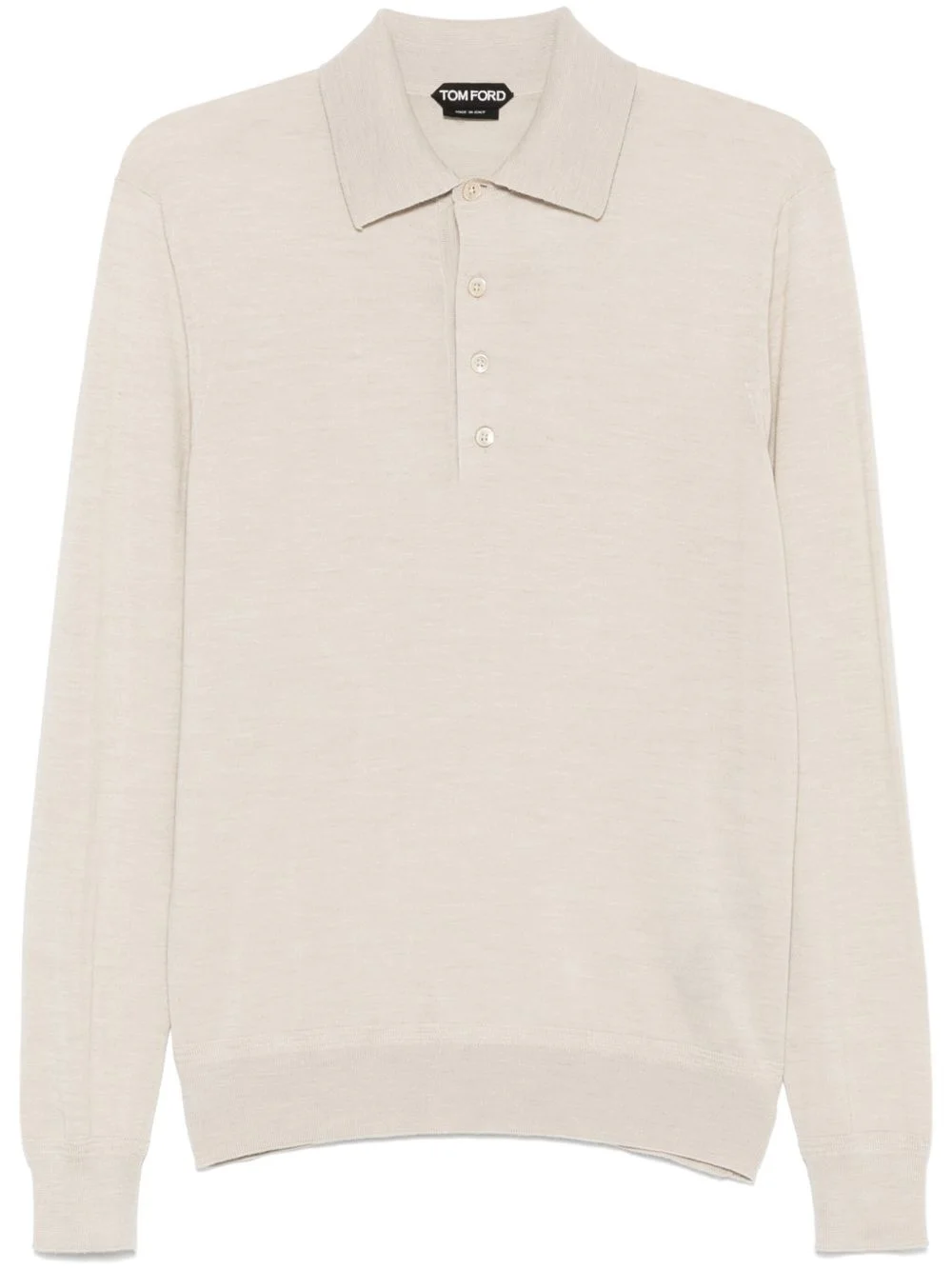 fine-knit polo shirt - 1