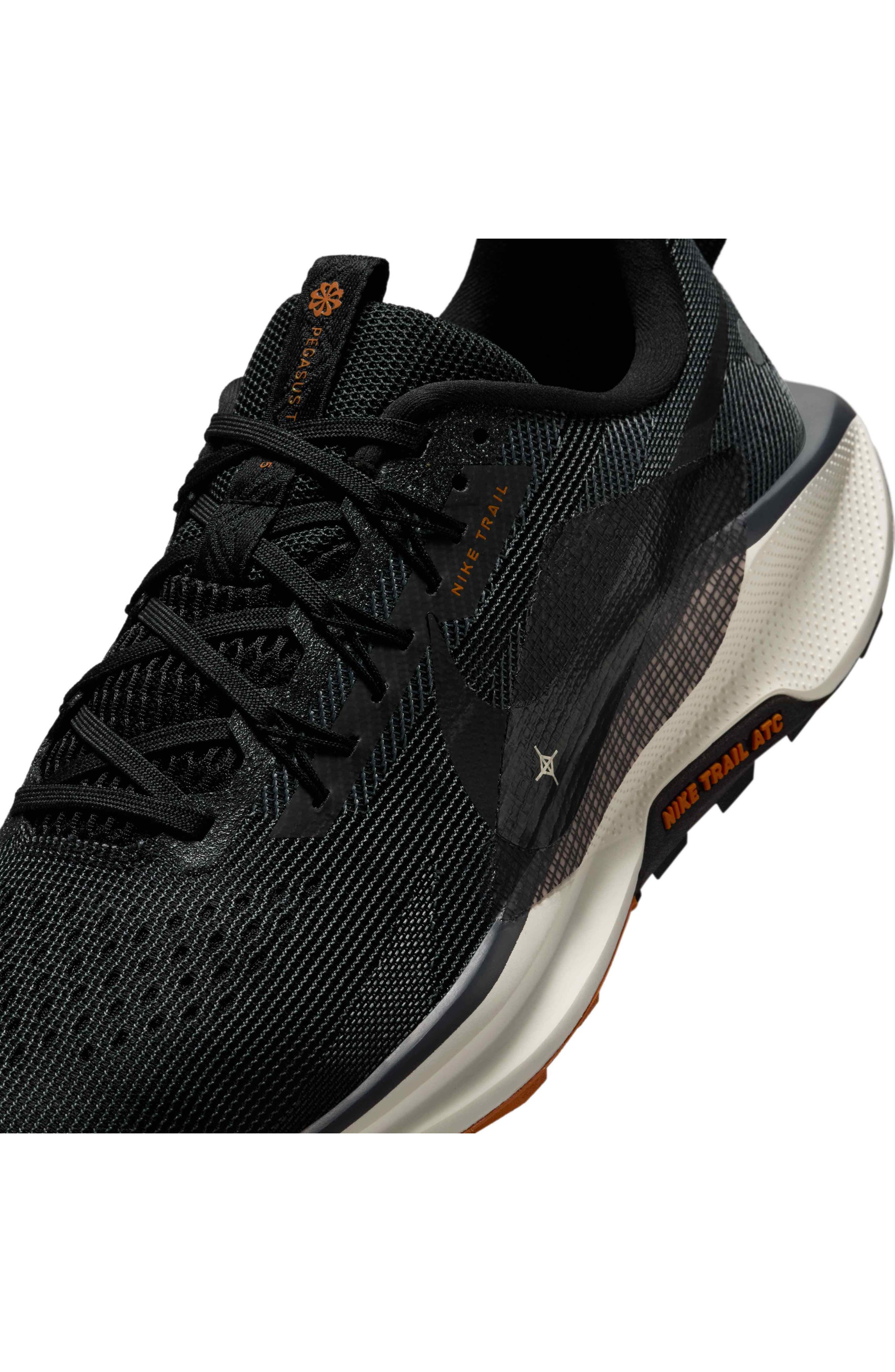Nike ReactX Pegasus Trail 5 Running Shoe in Black/Pale Ivory at Nordstrom - 7