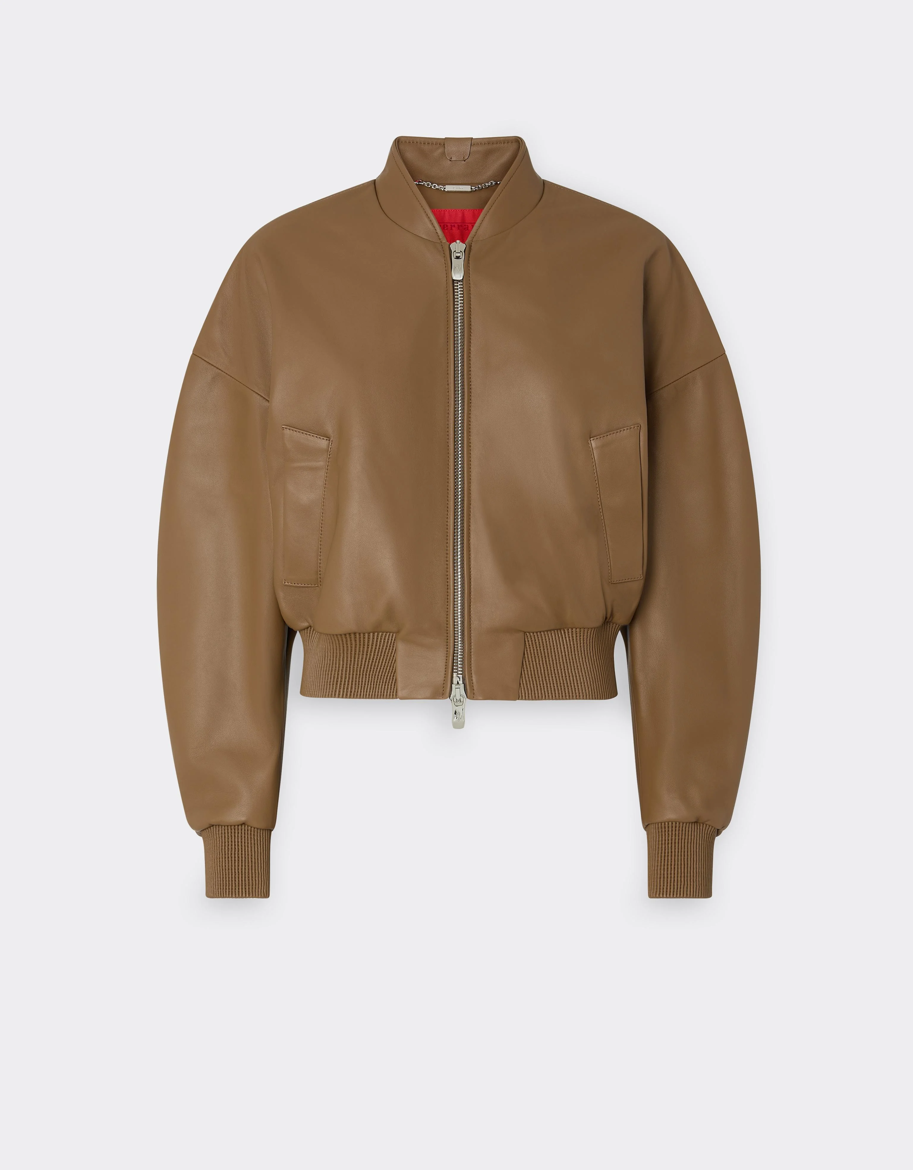 Cropped Nappa Bomber Jacket - 1