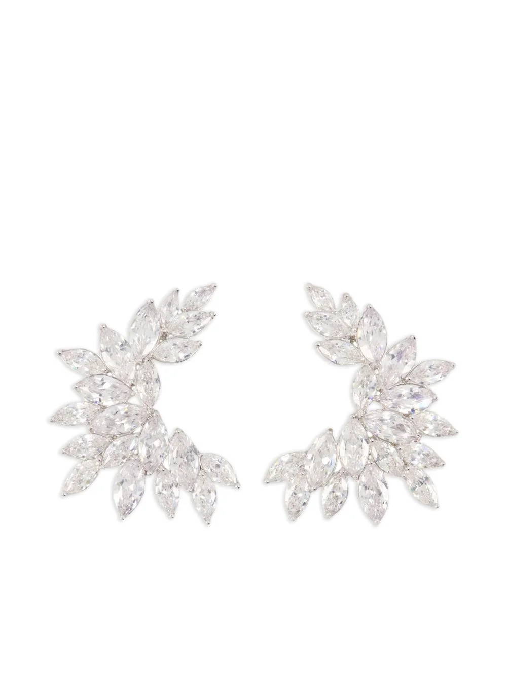 Crystal Cuff Earrings - 1