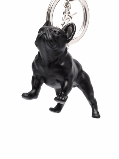 SAINT LAURENT Chiavi dog-plaque logo keyring outlook