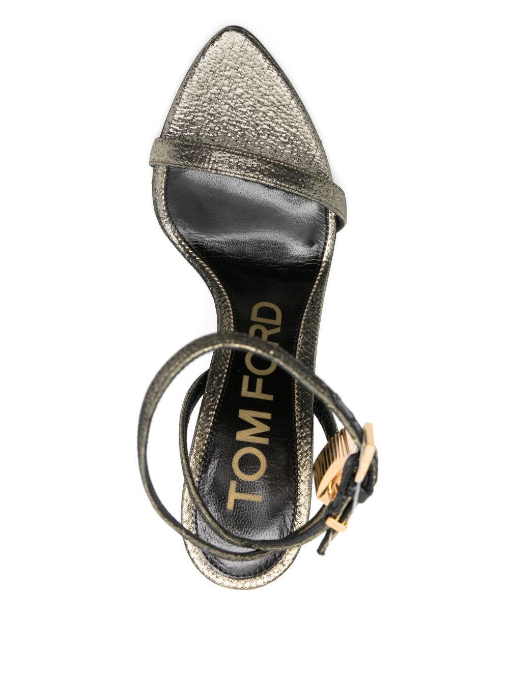 115mm padlock stiletto heeled sandals - 4