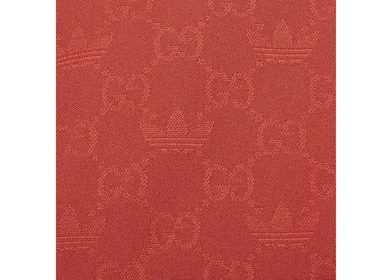 GUCCI Gucci x adidas GG Trefoil Jacquard Jacket Brick Red outlook