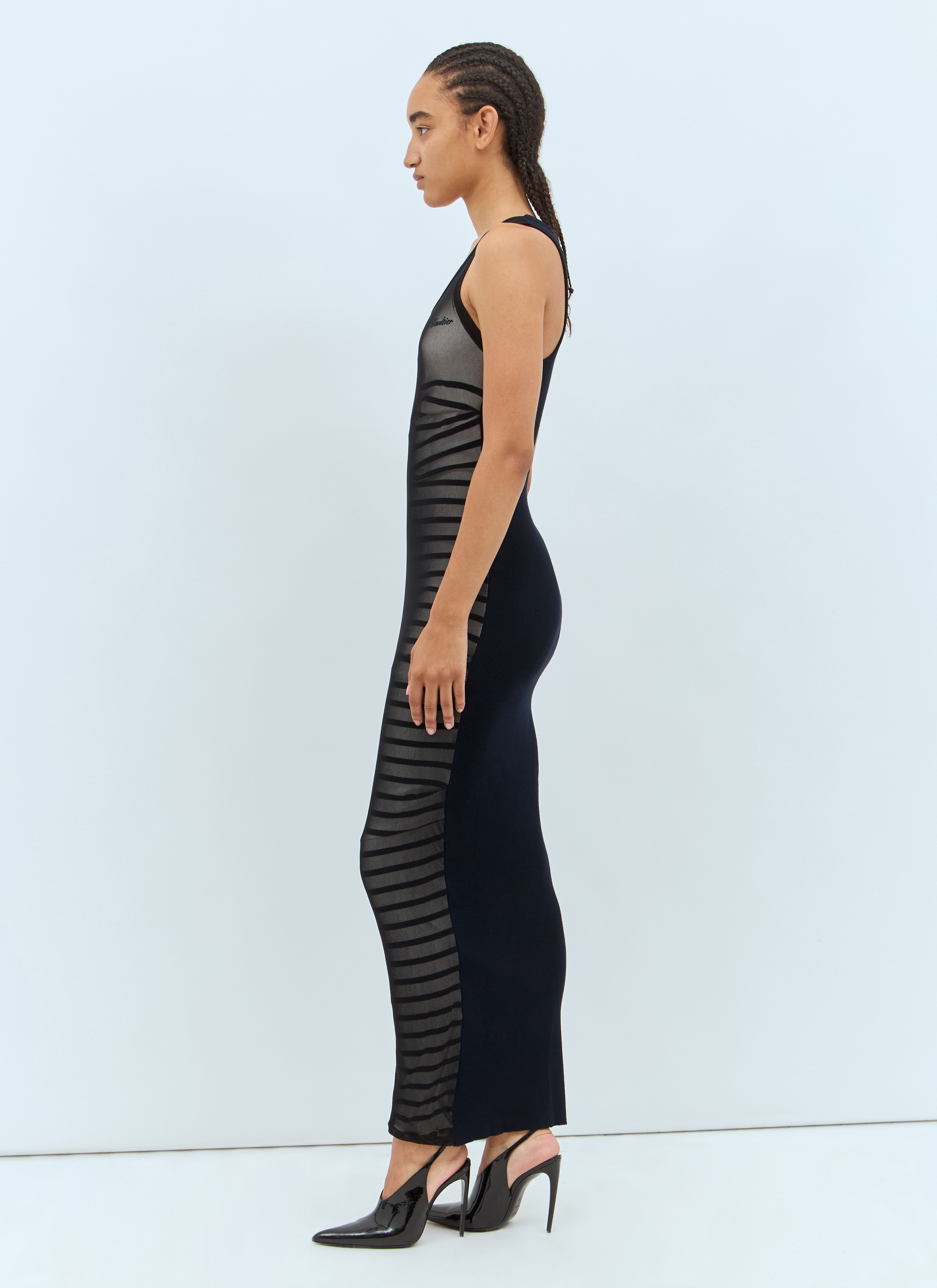 Ribbed Mariniere Maxi Dress - 5