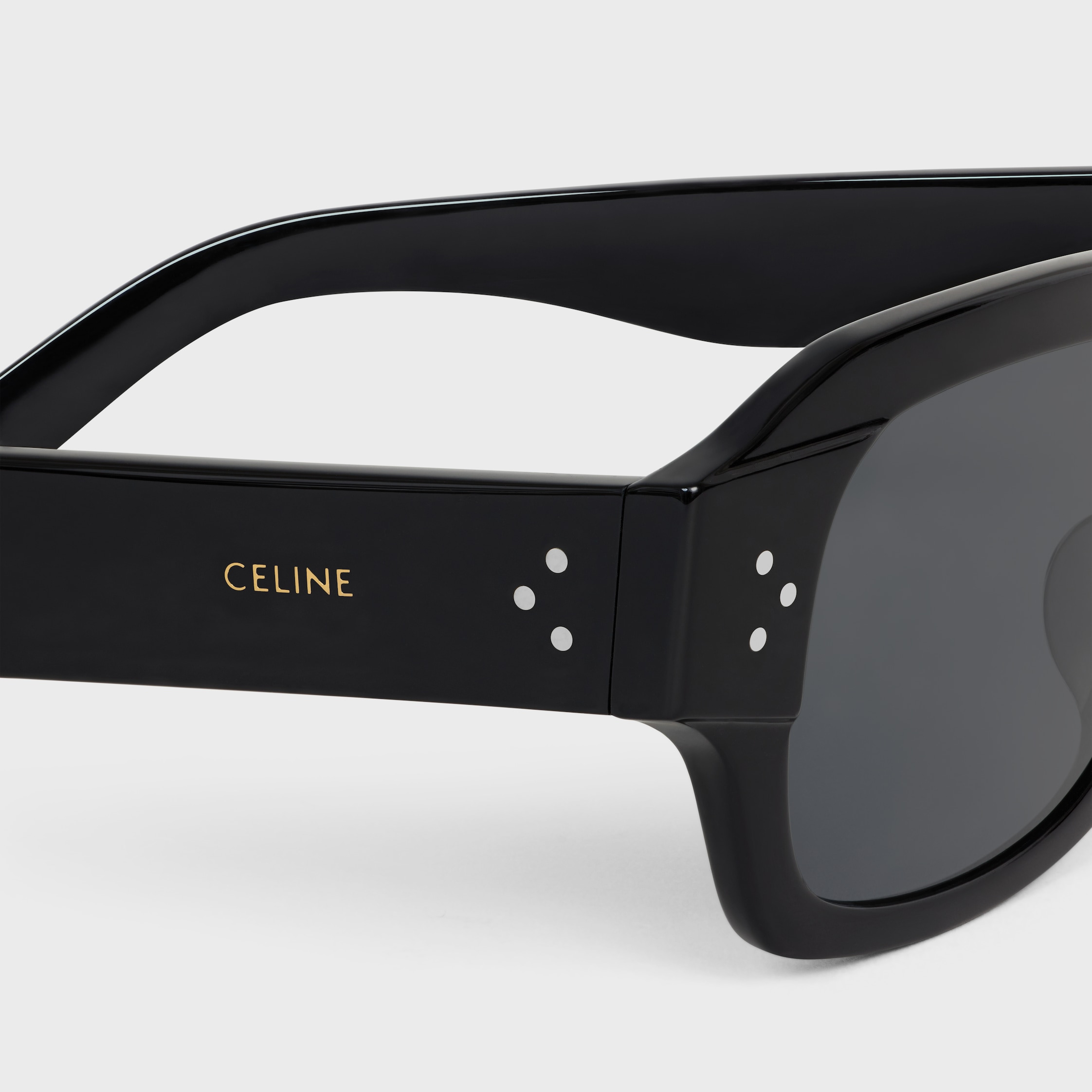 Black Frame 61 sunglasses in Acetate - 4