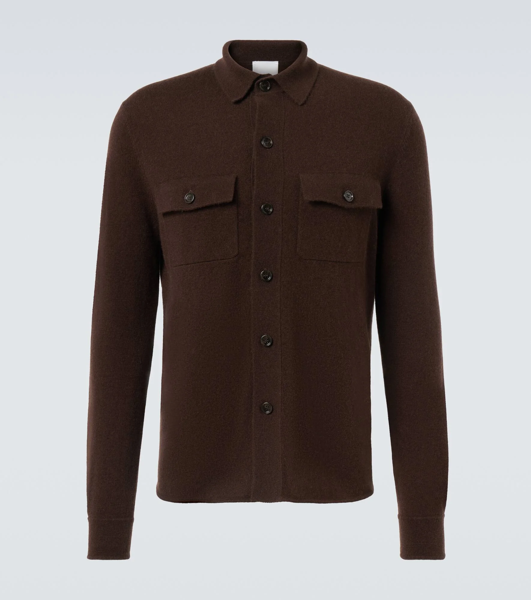 Wool and cashmere overshirt - 1