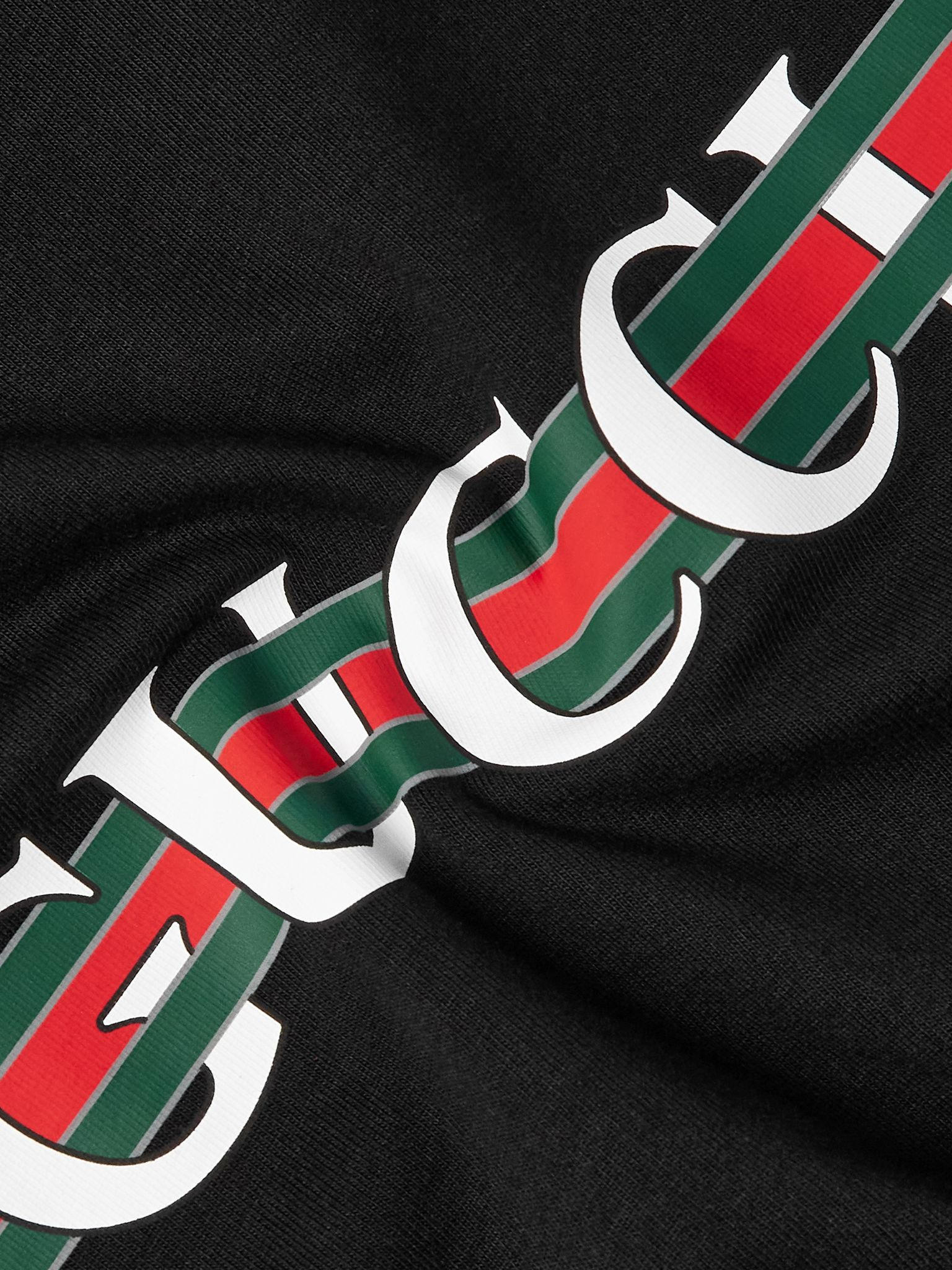Logo-Print Cotton-Jersey T-Shirt Black - 4
