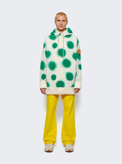 Moncler X JW Anderson Printed Fleece Hoodie Open White outlook