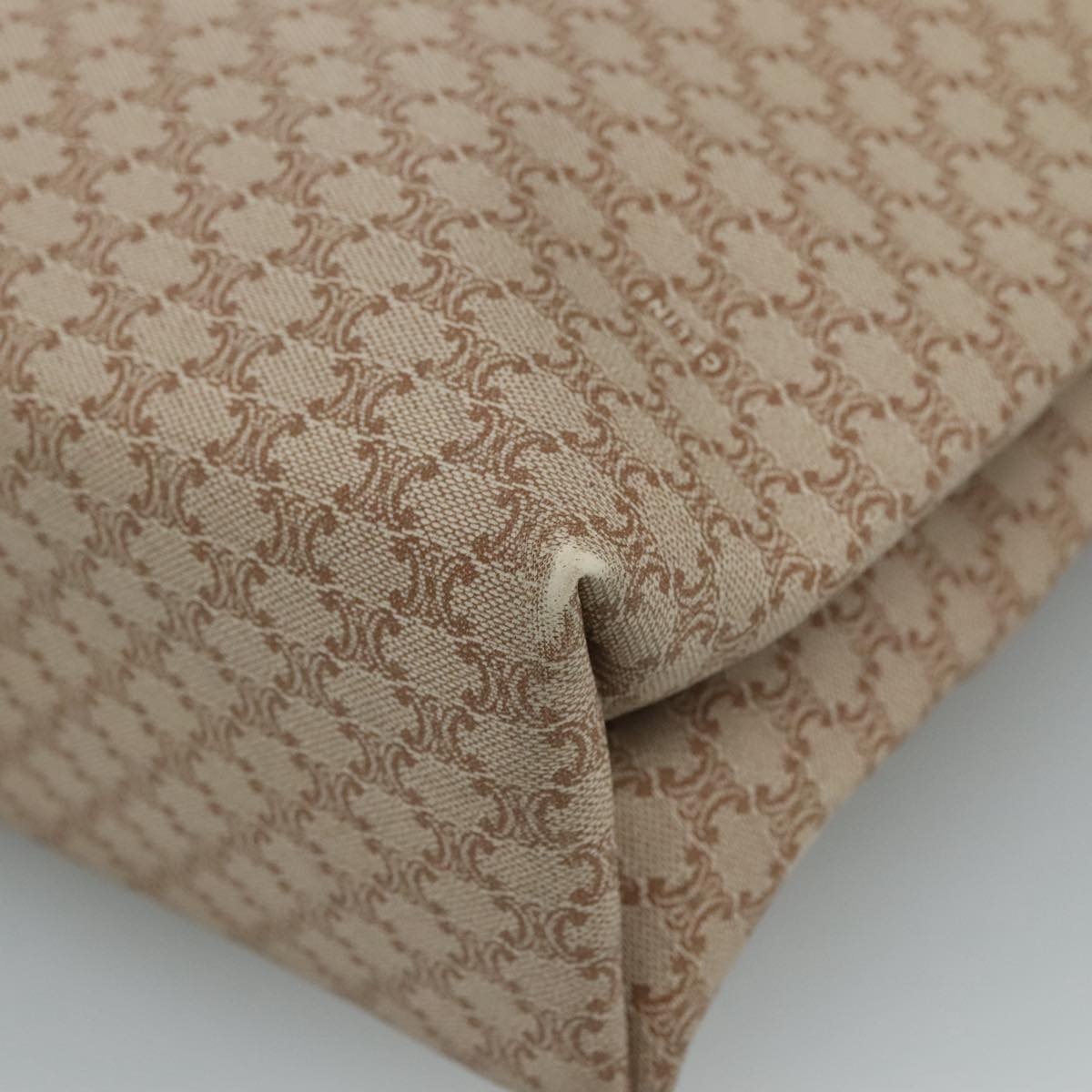 CELINE Macadam Canvas Tote Bag Pvc Brown Gold - 16