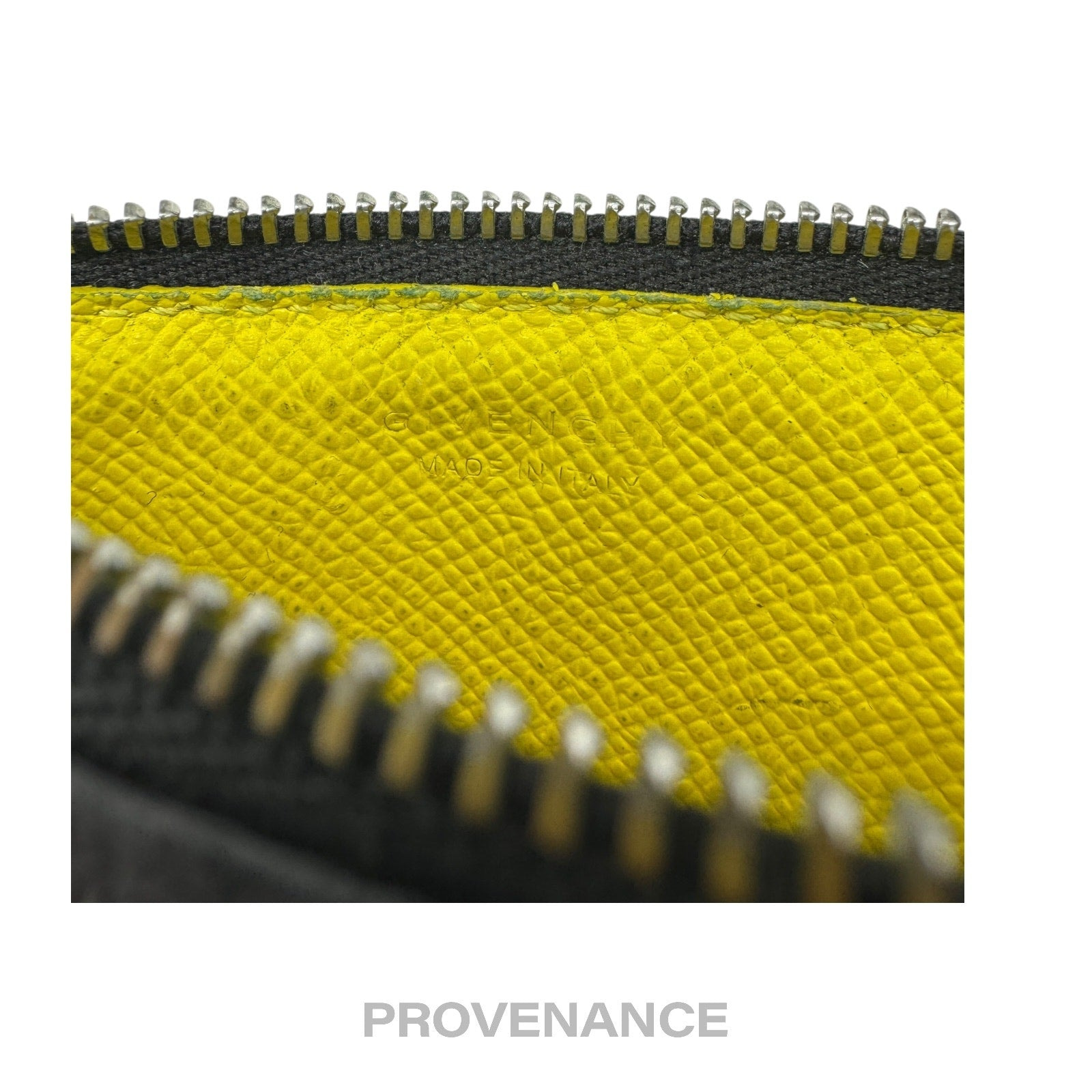 Givenchy Vertical Card Holder Wallet - Black Yellow - 10