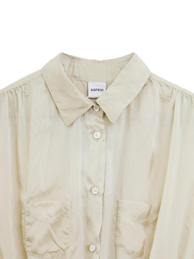 patch-pocket shirred mini dress 3