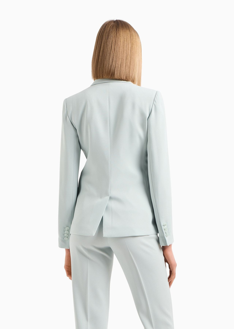ASV single-breasted jacket in recycled techno crêpe 4