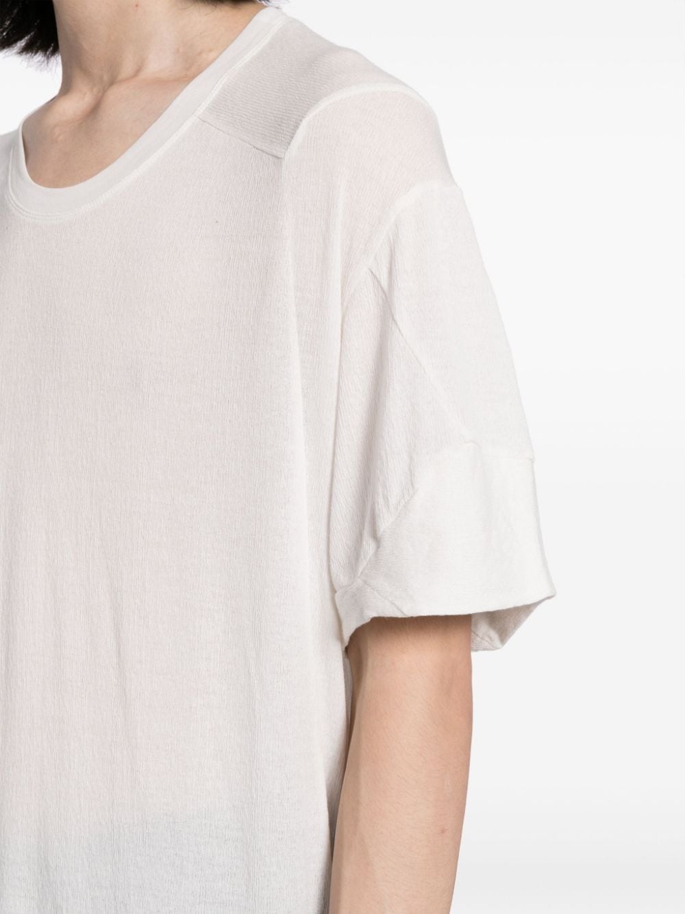 drop-shoulder cotton T-shirt - 5