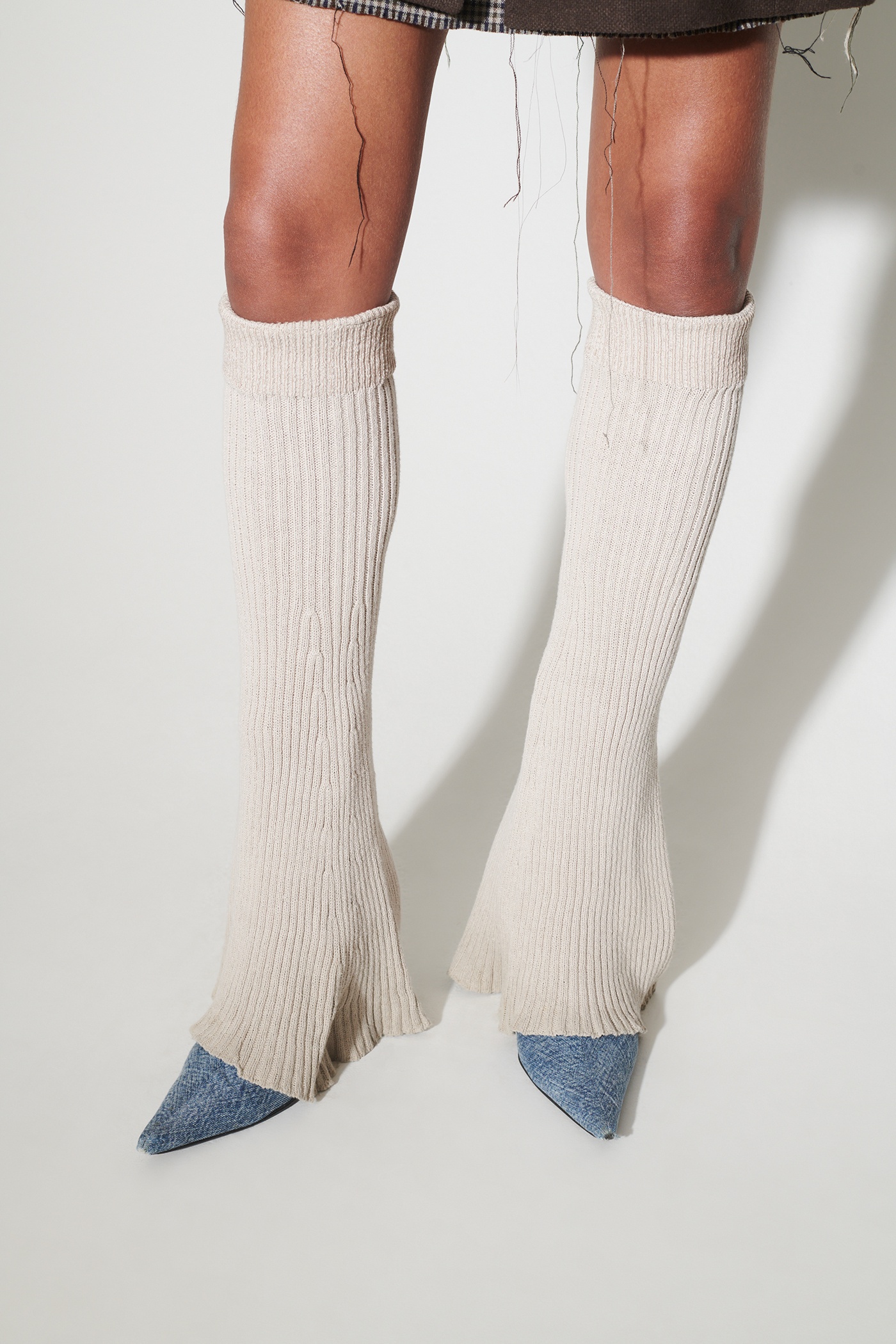 Knitted Gaiter Ghost Attic Rustic Cotton - 4